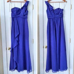 David's Bridal Size 8 Blue Formal Gown.